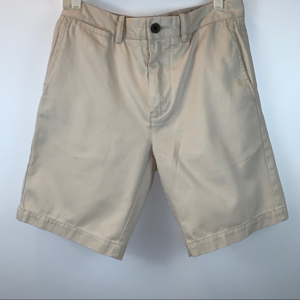 Men’s Cream Cotton 5-Pocket Khaki Shorts size 30